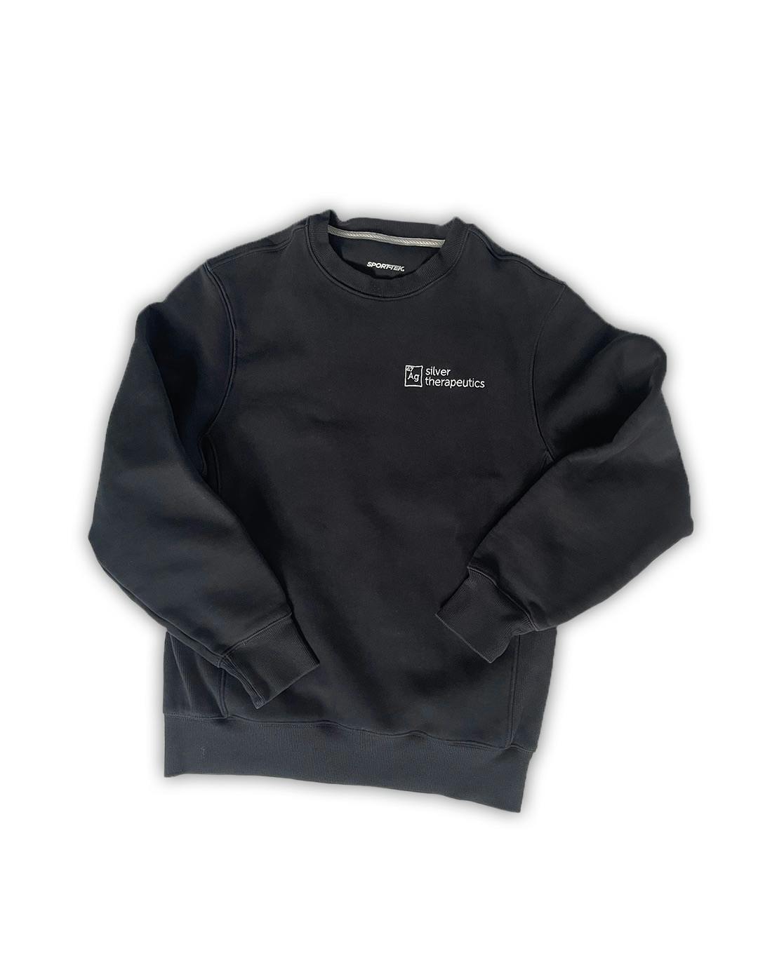 Photograph of product: Silver Therapeutics Crewneck | Black Small - 
