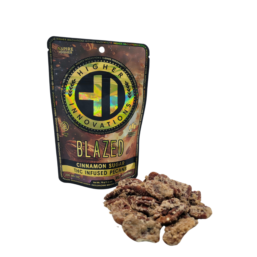Photograph of product: Blazed 200mg Infused Pecans Cinnamon Sugar