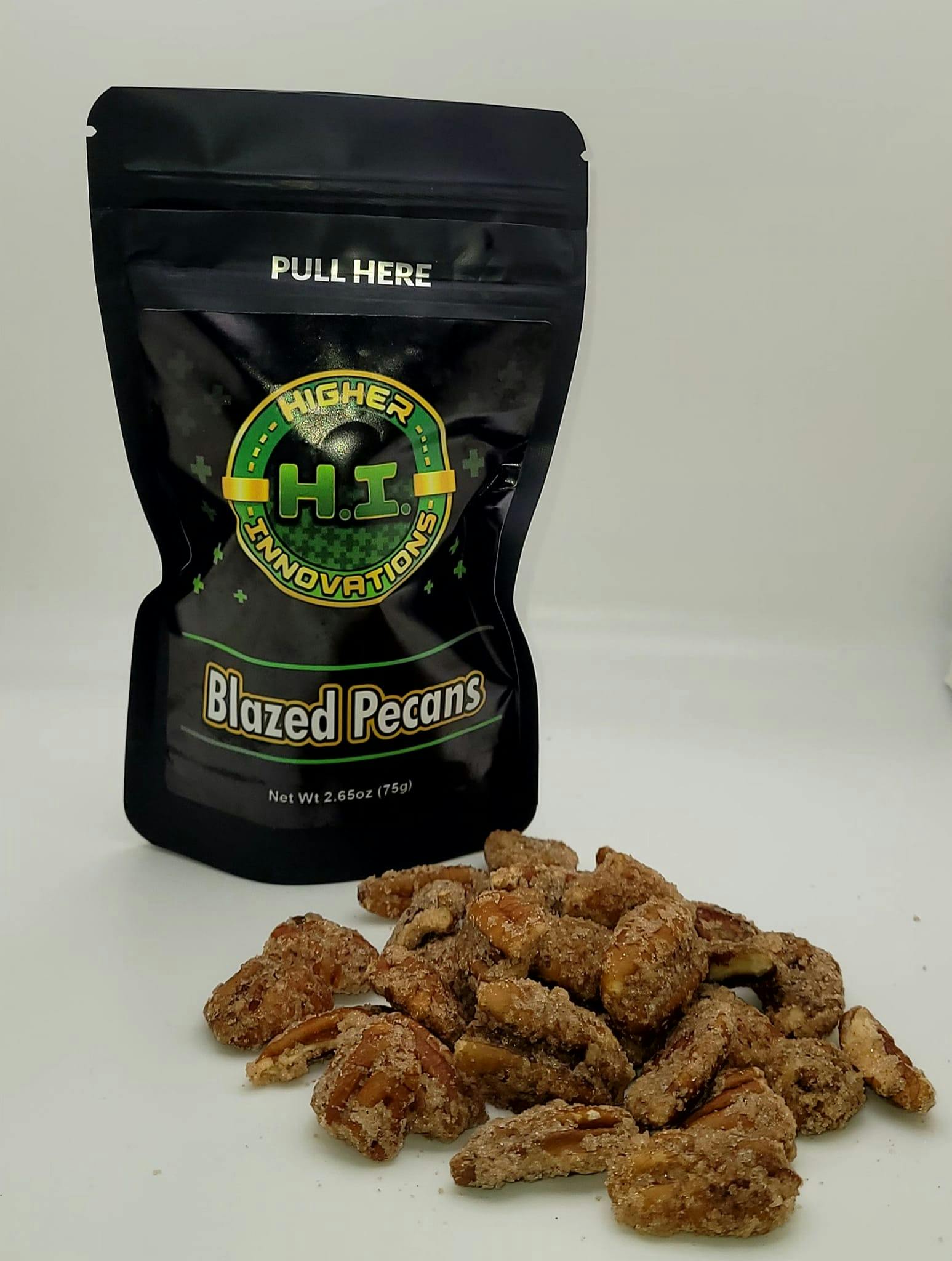 Photograph of product: Blazed Cinnamon Sugar Pecans