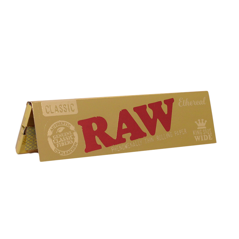 Photograph of product: RAW - Ethereal Ultra Thin Rolling Papers King Size - 32 Leaves