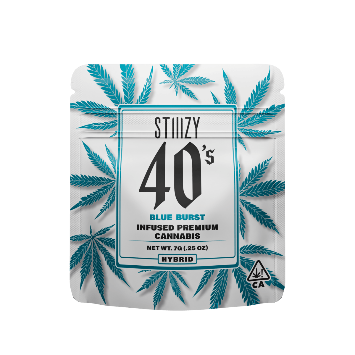 Photograph of product: 1/4 oz Blue Burst (Hybrid) Stiiizy 40's Infused Flower $49