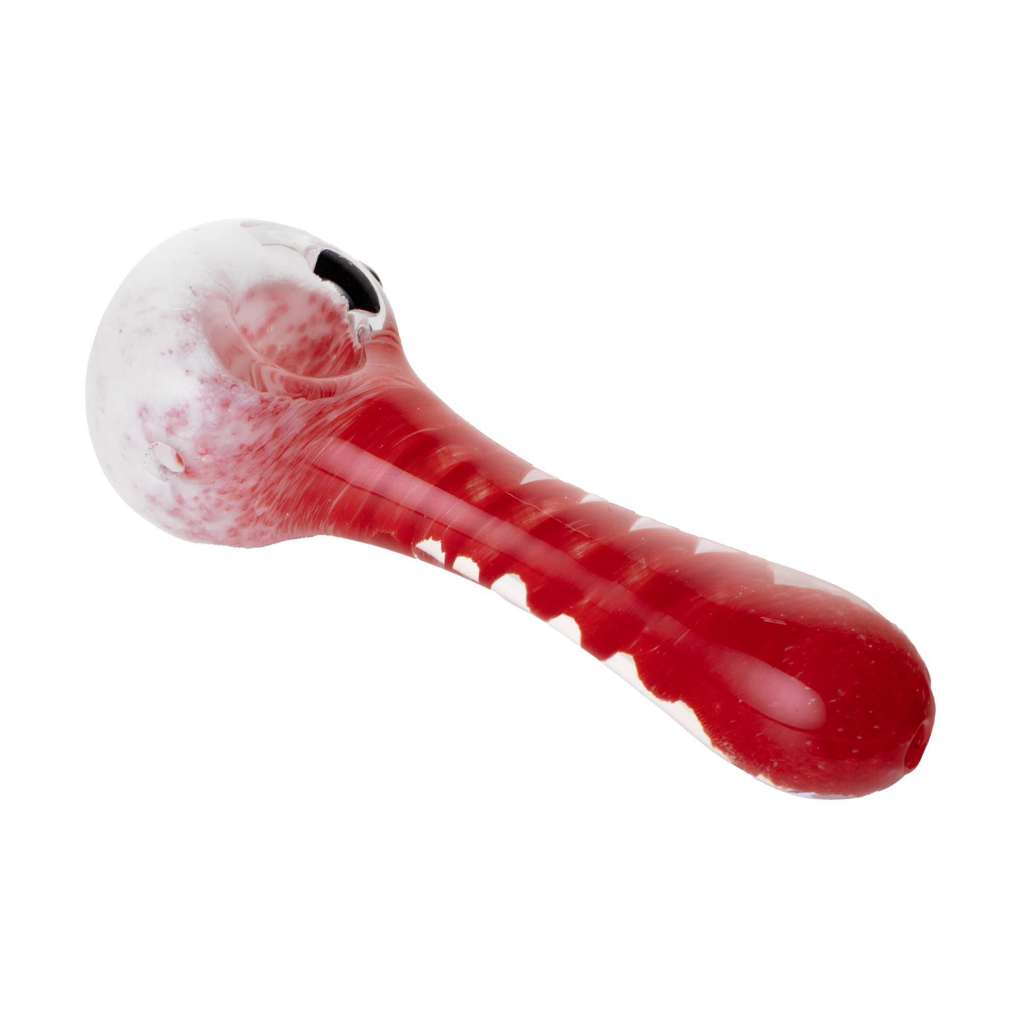 Photograph of product: IO Twist Spoon | White Frit w/ Red