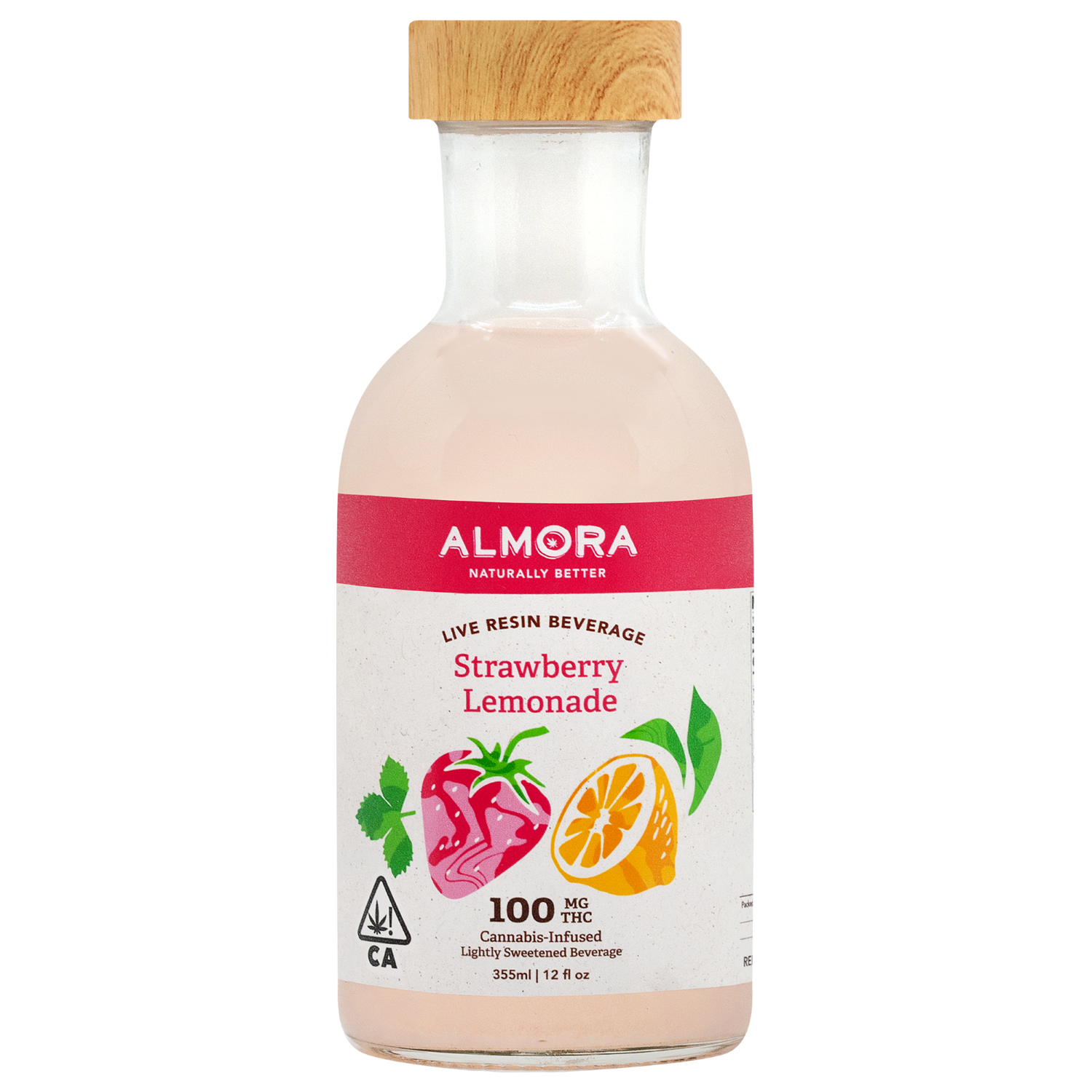 Photograph of product: Almora - 100mg Drink - Strawberry Lemonade