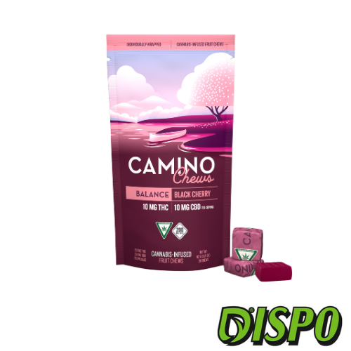 Photograph of product: Camino Chews - Black Cherry 1:1 200mg Gummies
