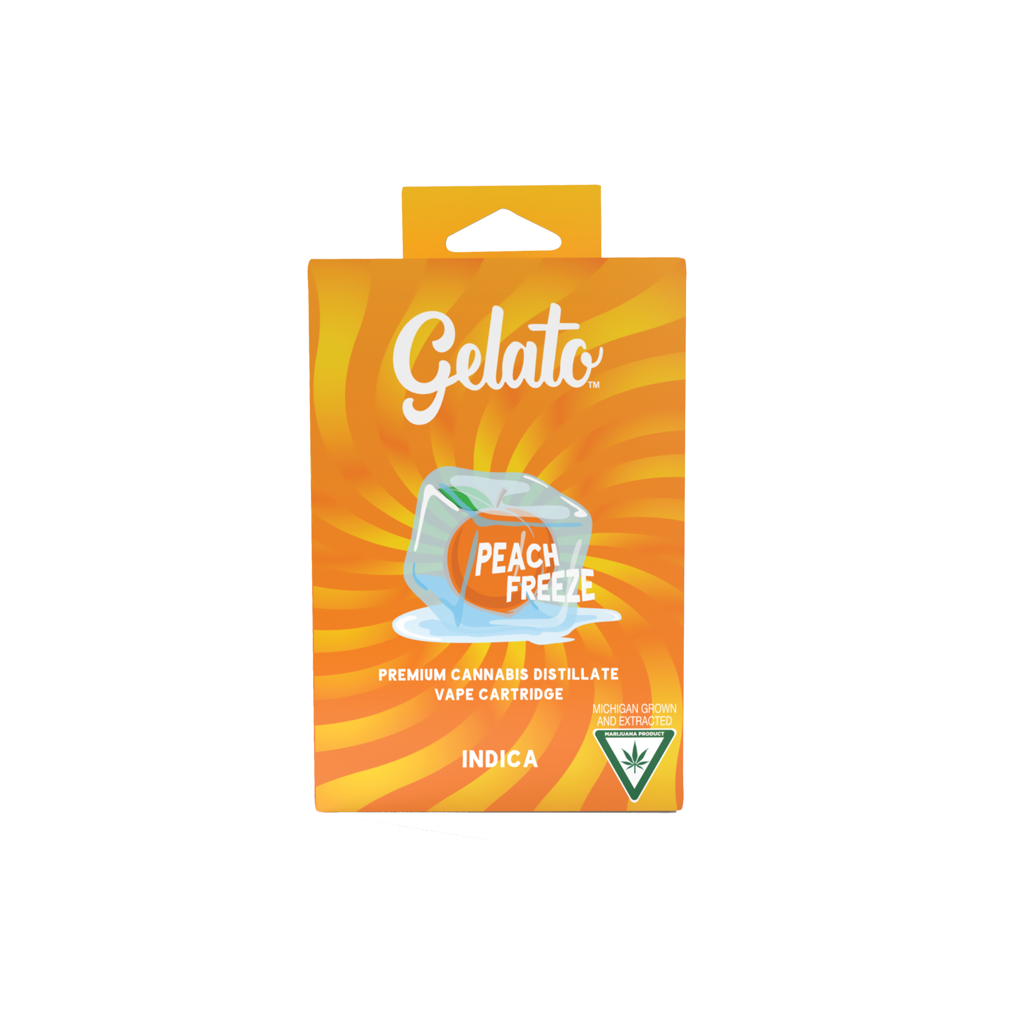 Photograph of product: GELATO | Vape Cart | Peach Freeze | 1g