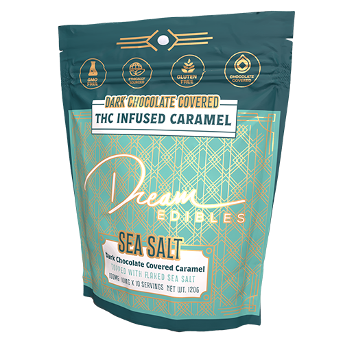 Photograph of product: Dream Dark Chocolate Sea Salt Caramel 10PK