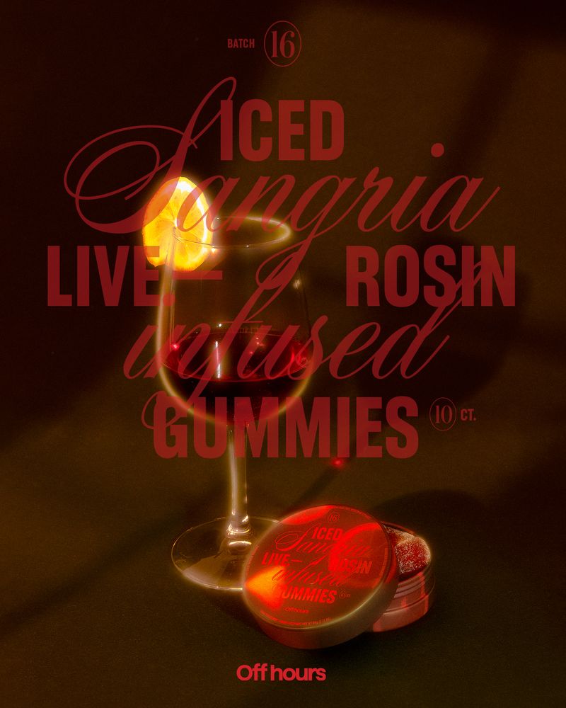 Photograph of product: Iced Sangria Rosin Gummies - 10pk