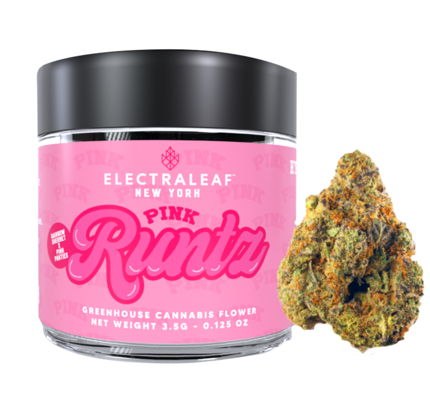 Photograph of product: ElectraLeaf - Pink Runtz - Flower - 3.5g