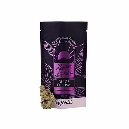 Photograph of product: Golden Garden | Dulce De Uva | Flower | 3.5g