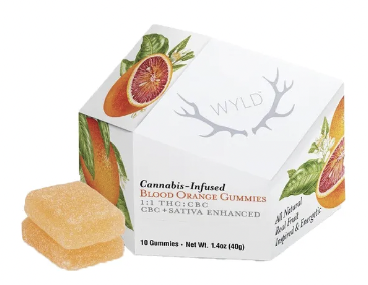 Photograph of product: 1:1 CBC Blood Orange Gummies (S/H) | 100mg