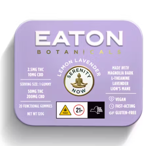 Photograph of product: Eaton Botanicals | Serenity Now Lemon Lavender | 100mg | 20ct