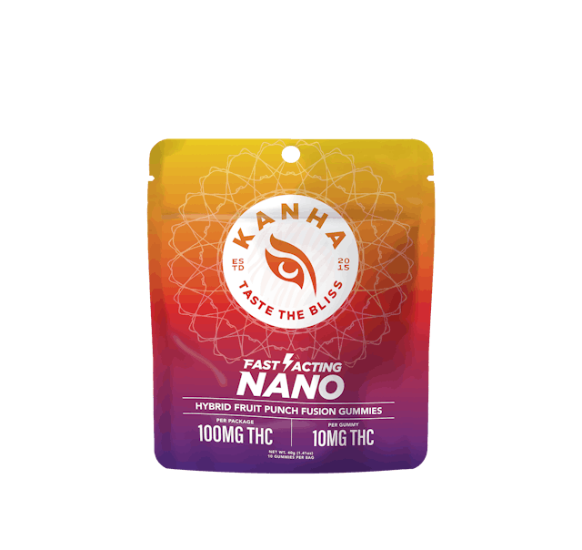 Photograph of product: Fruit Punch Fusion | Nano | 100mg Gummies