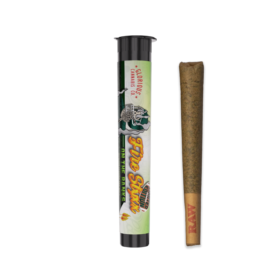 Photograph of product: Fire Styxx | On The Banks Infused Pre-Roll | 1g