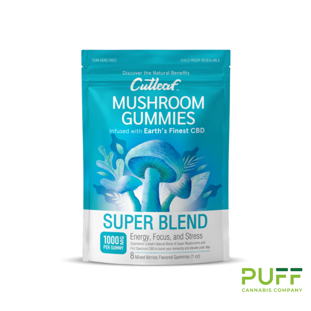 Photograph of Product: Cutleaf CBD Mushroom Gummies | Mixed Berries Super Blend