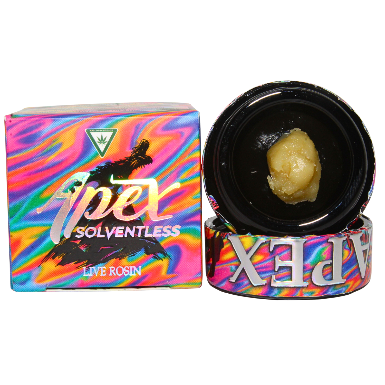 Photograph of product: APEX SOLVENTLESS RAINBOW GUAVA #2 TIER 1 LIVE ROSIN 73U-119U REC