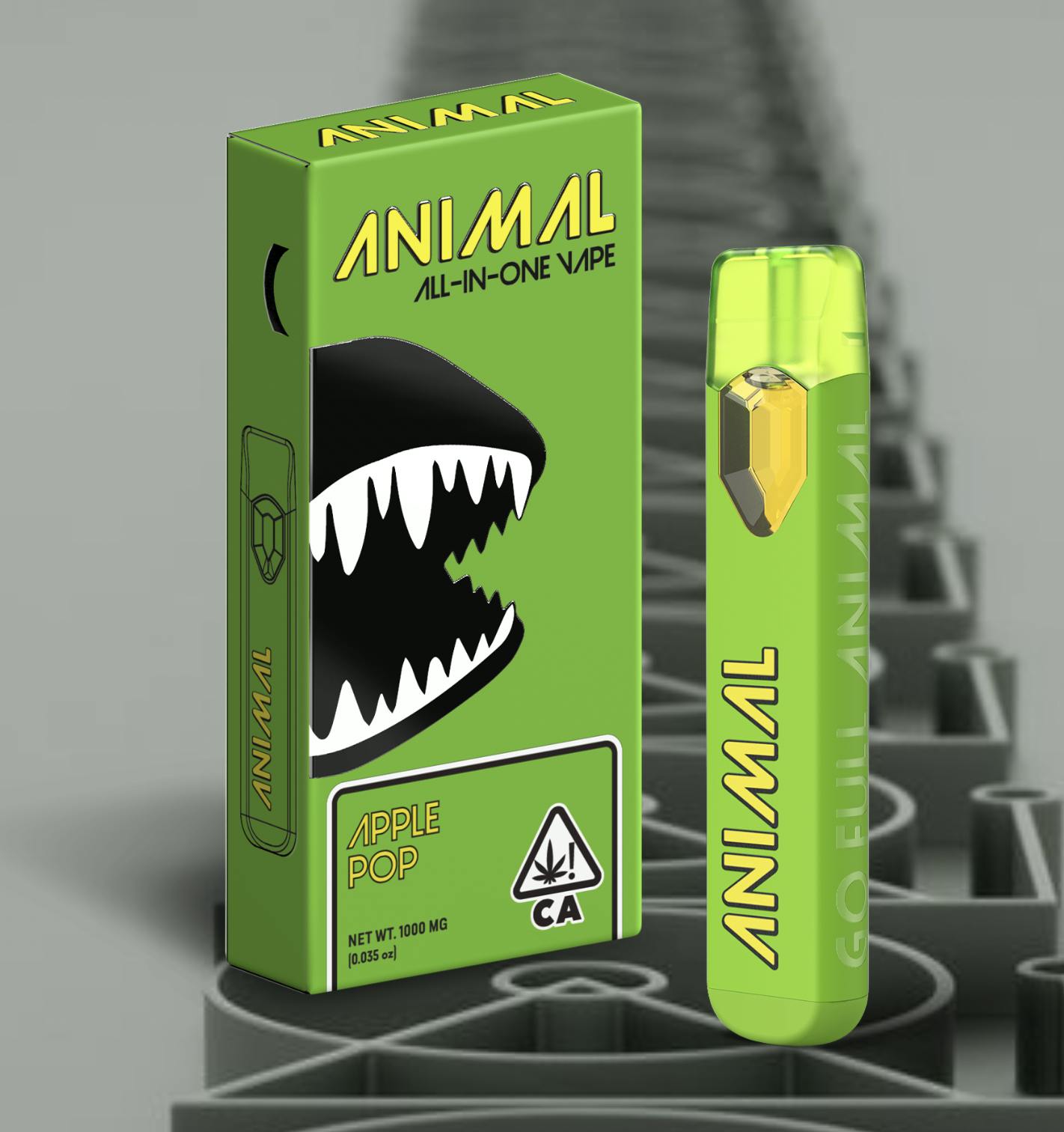 Photograph of product: Animal | Apple Pop | AIO Vape | 1G |