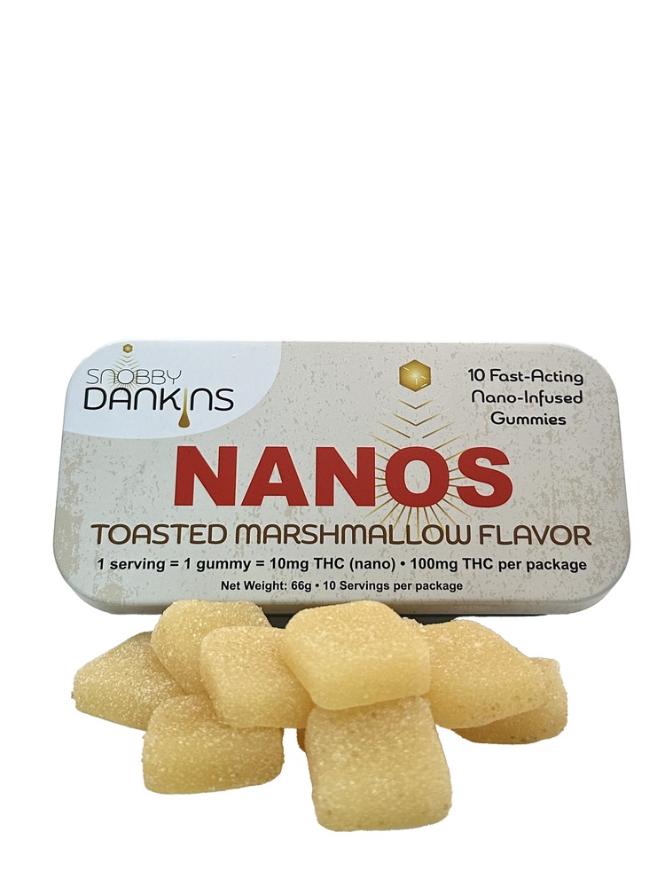 Photograph of product: SNOBBY DANKINS Toasted Marshmallow 10pk 10mg Gummies