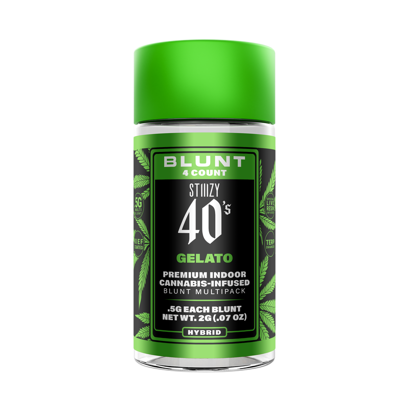 Photograph of product: 40's Gelato .5g Infused Blunt 4pk