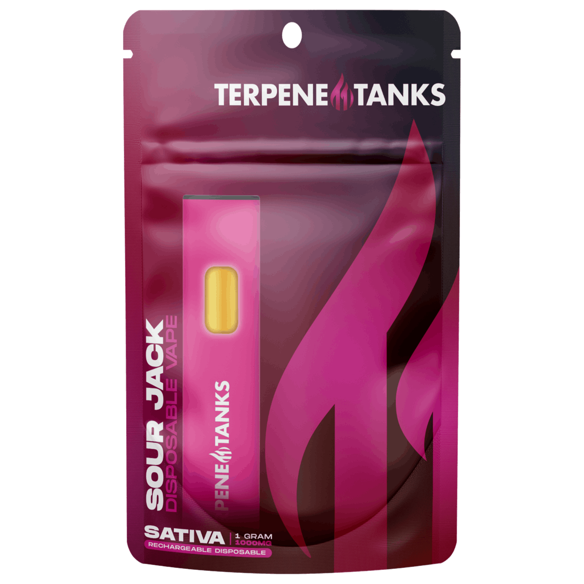Photograph of Product: Terpene Tanks Sour Jack All-In-One Vape Rec