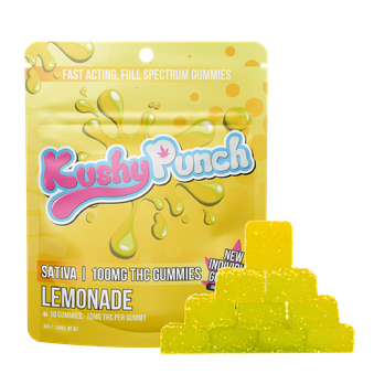 Photograph of product: Kushy Punch: Lemonade Oui'd Gummies