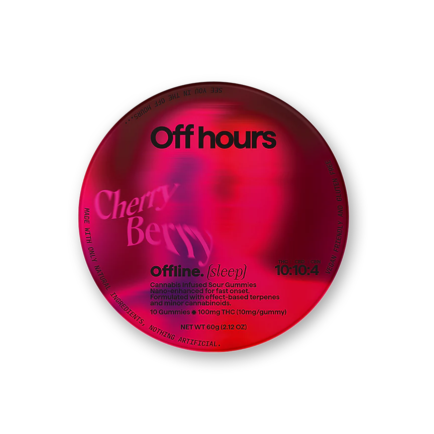 Photograph of product: Off Hours - Cherry Berry Gummies 10pk