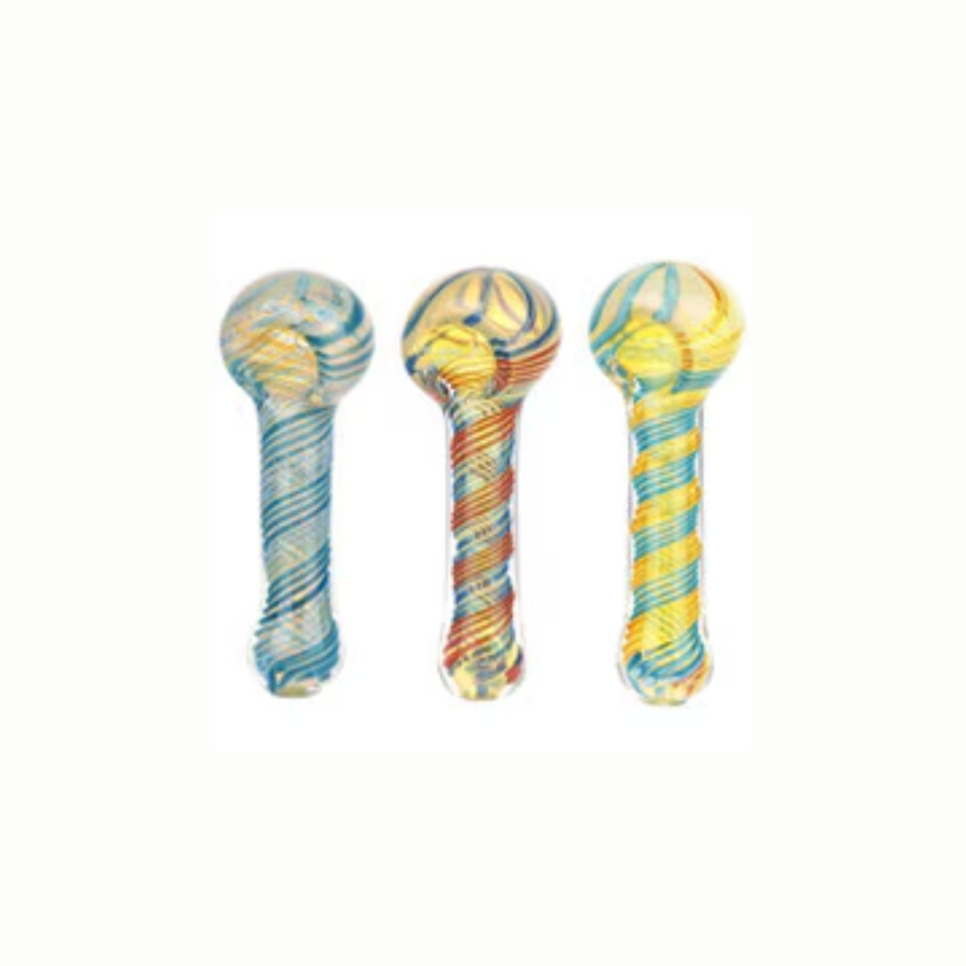 Photograph of product: Swirled and Fritted Spoon Pipe