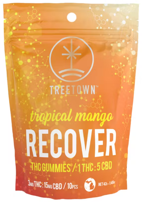 Photograph of product: TreeTown - Mood - Mango Recover 1:5 CBD (30mg)