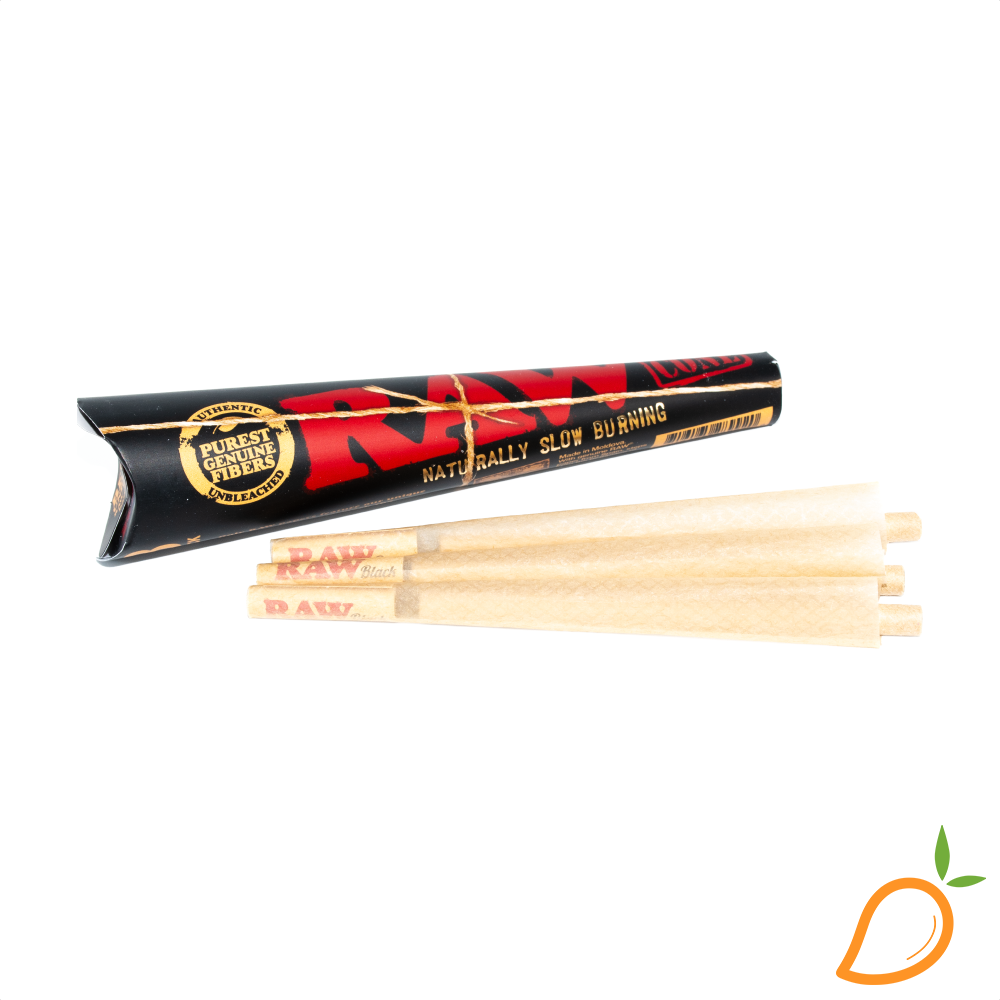 Photograph of product: 3pk King Size Black Cones Raw