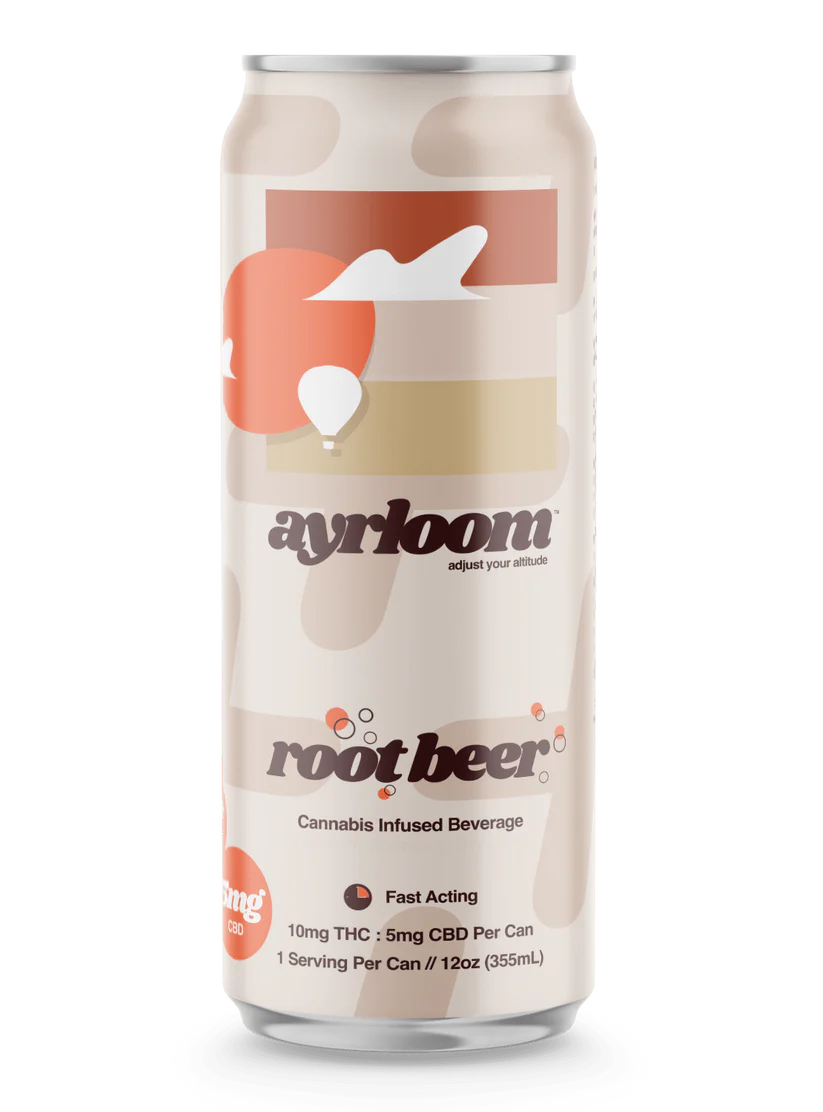 Photograph of product: Ayrloom - Beverage - Root Beer - 10mg (2:1) (TH-oui:CBD)
