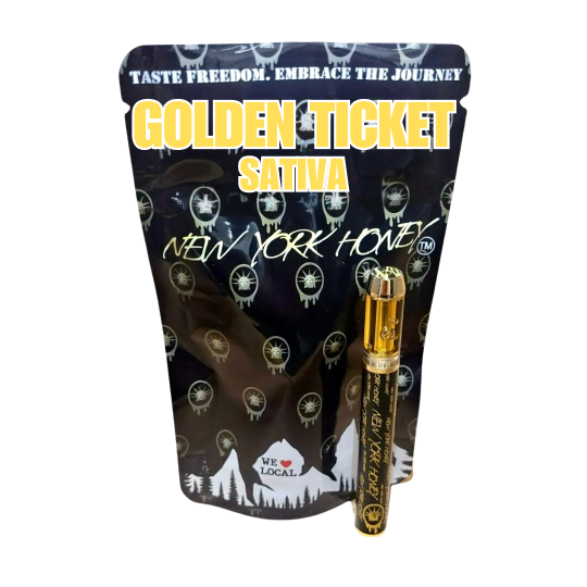 Photograph of product: New York Honey | Golden Ticket | All In One Vape