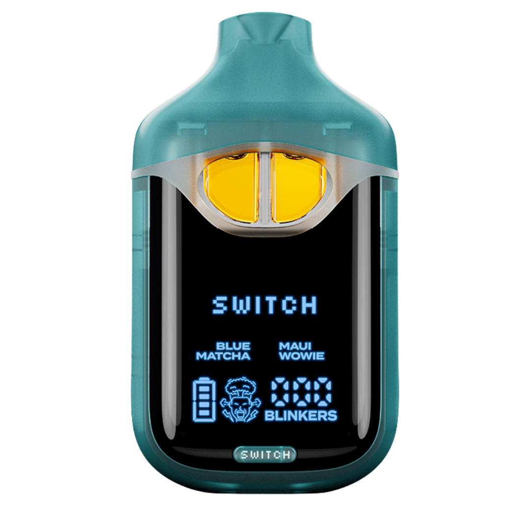 Photograph of product: Boutiq | Blue Matcha x Maui Wowie | Switch AIO Dual-Chamber Vape | 2g