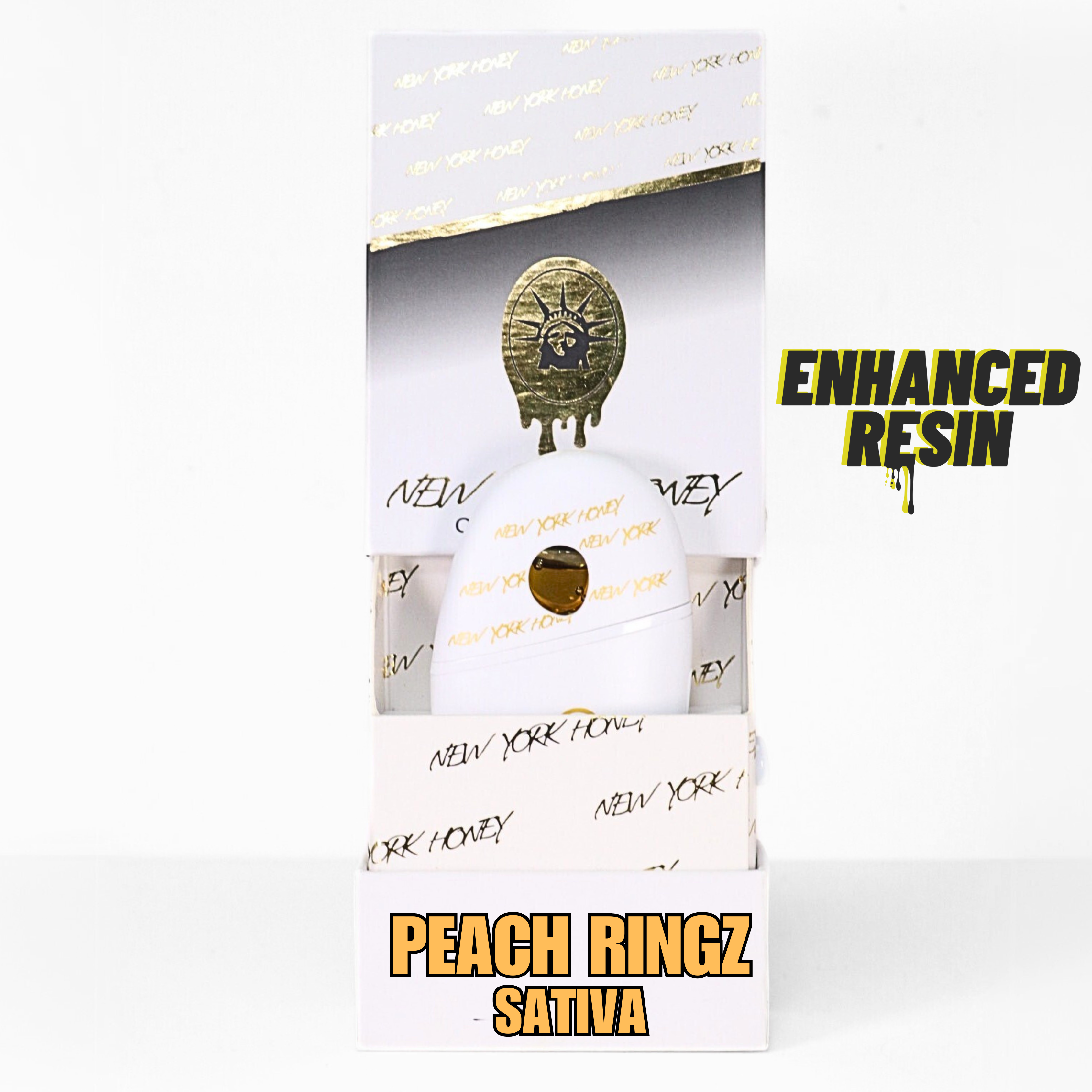 Photograph of product: Peach Ringz | Enhanced Resin |  All-in-One