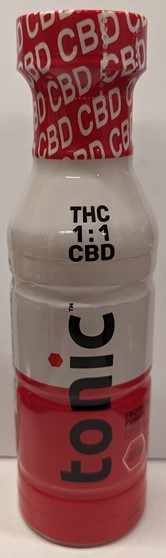 Photograph of product: Tonic Infused Drink - Tropical Punch 1:1 TH-oui:CBD - 100mg