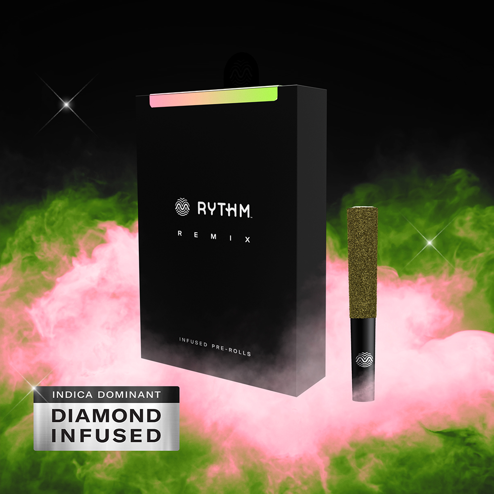 Photograph of product: Rythm | Watermelon Z (I-H) Infused Pre Rolls | 5 Pack (2.5g)
