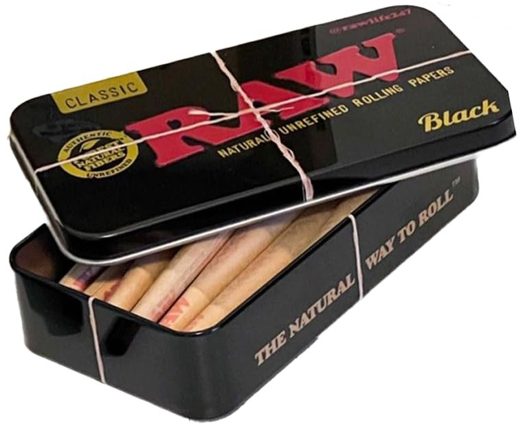 Photograph of product: RAW | Black 1.25 Bundle with Protective Tin Box