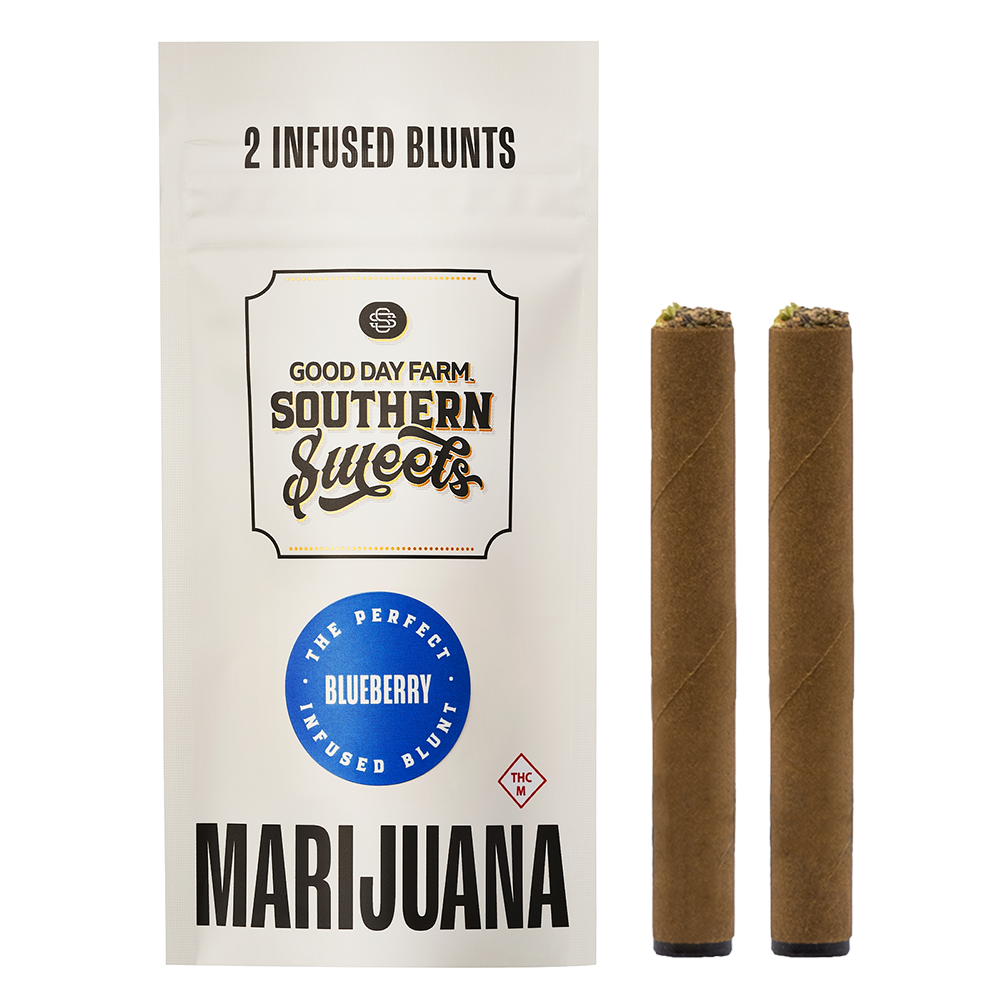 Photograph of Product: Blackjack + Blueberry Infused Southern Sweets Blunt 2pk (1g)
