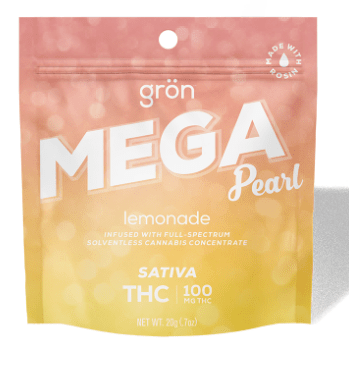 Photograph of product: Gron Mega Pearl Gummy: Lemonade - 