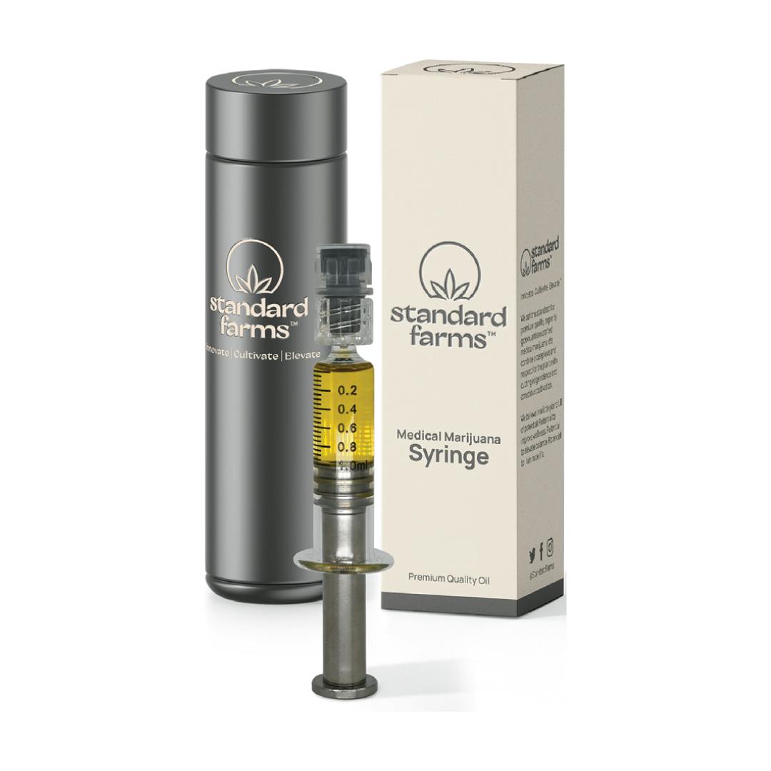 Photograph of product: Standard Farms | Sticky Buns Distillate Syringe | 1g
