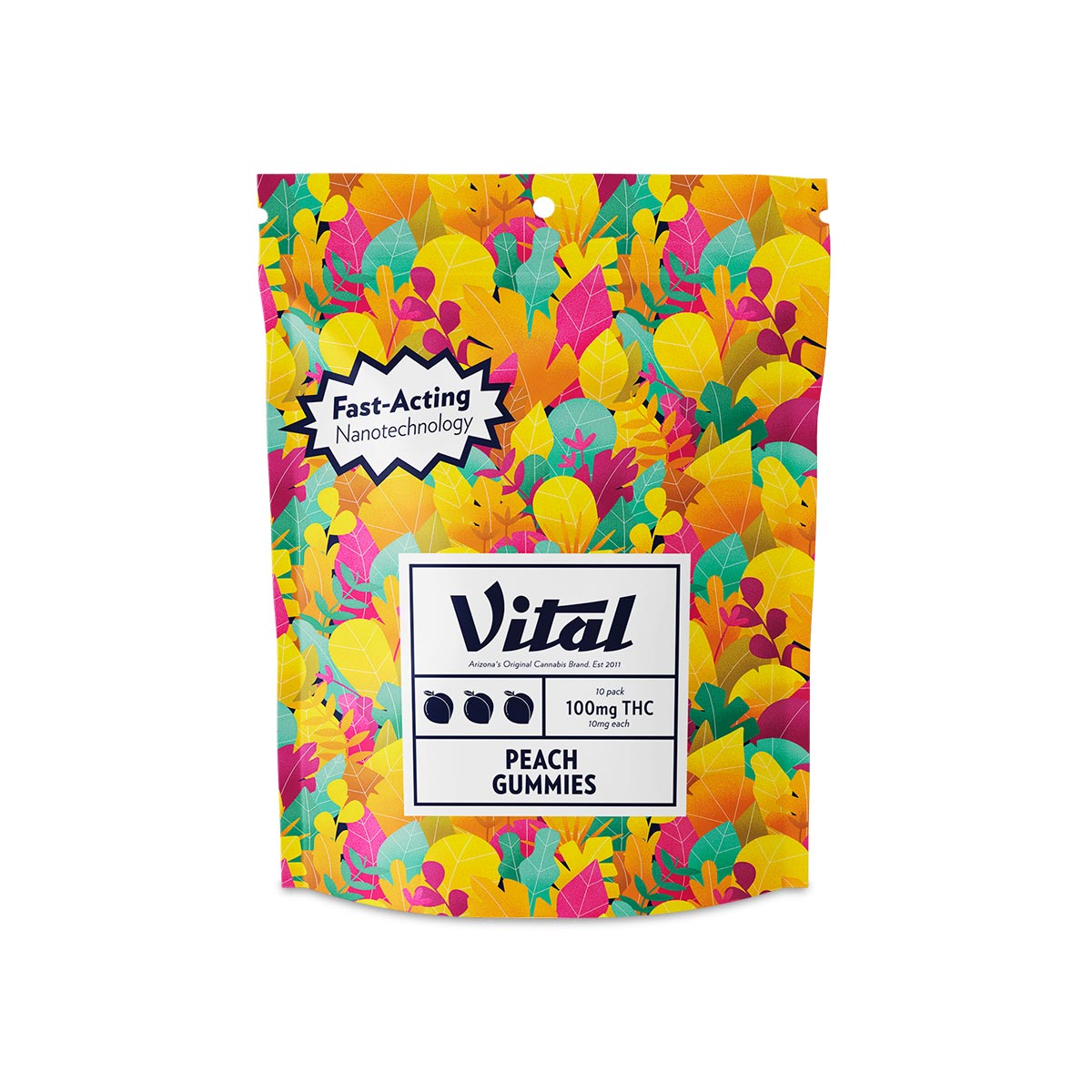 Photograph of Product: Gelatin Peach Gummies