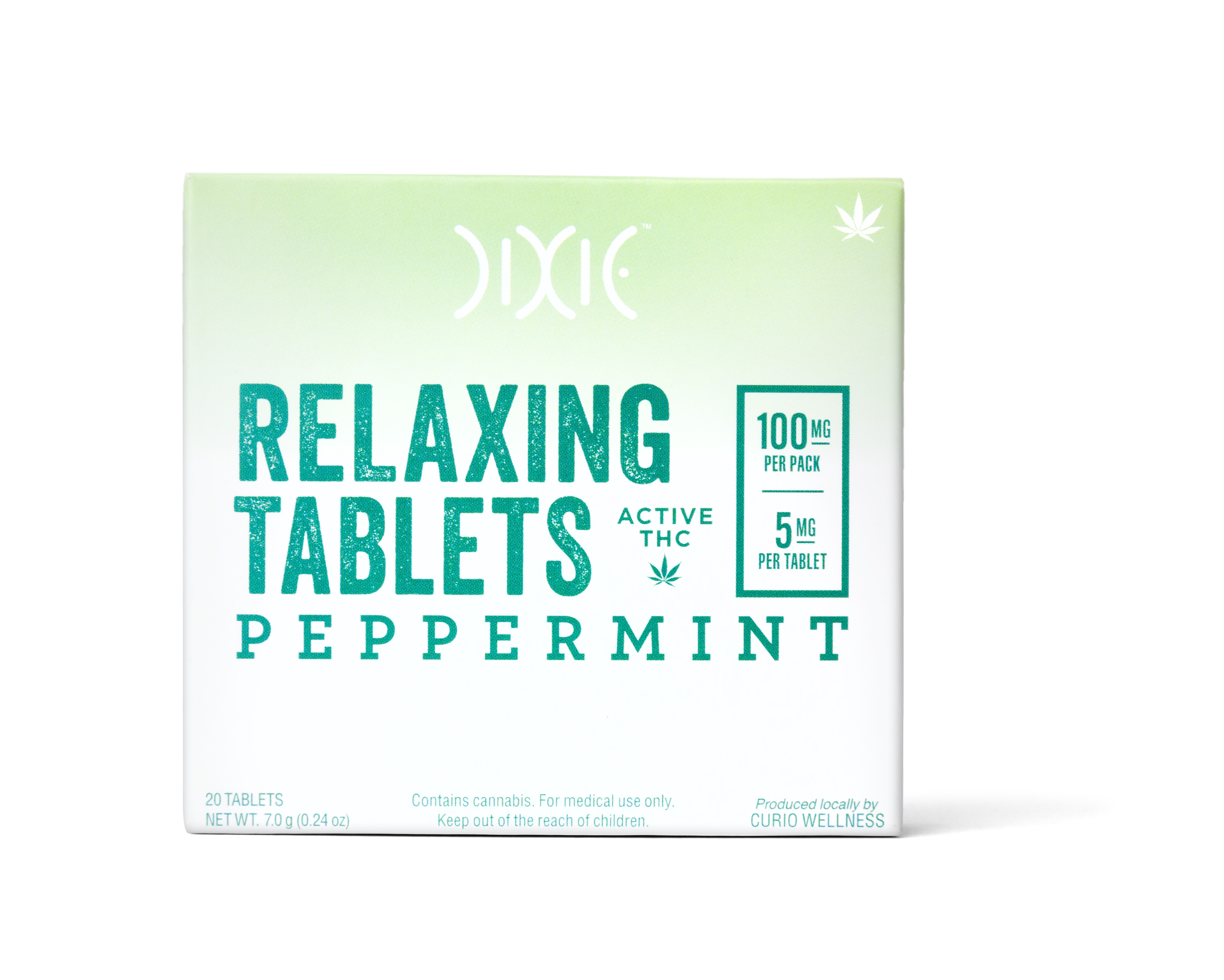 Photograph of product: Dixie Peppermint Relaxing TH-oui Tablets | 5mg (20ct)