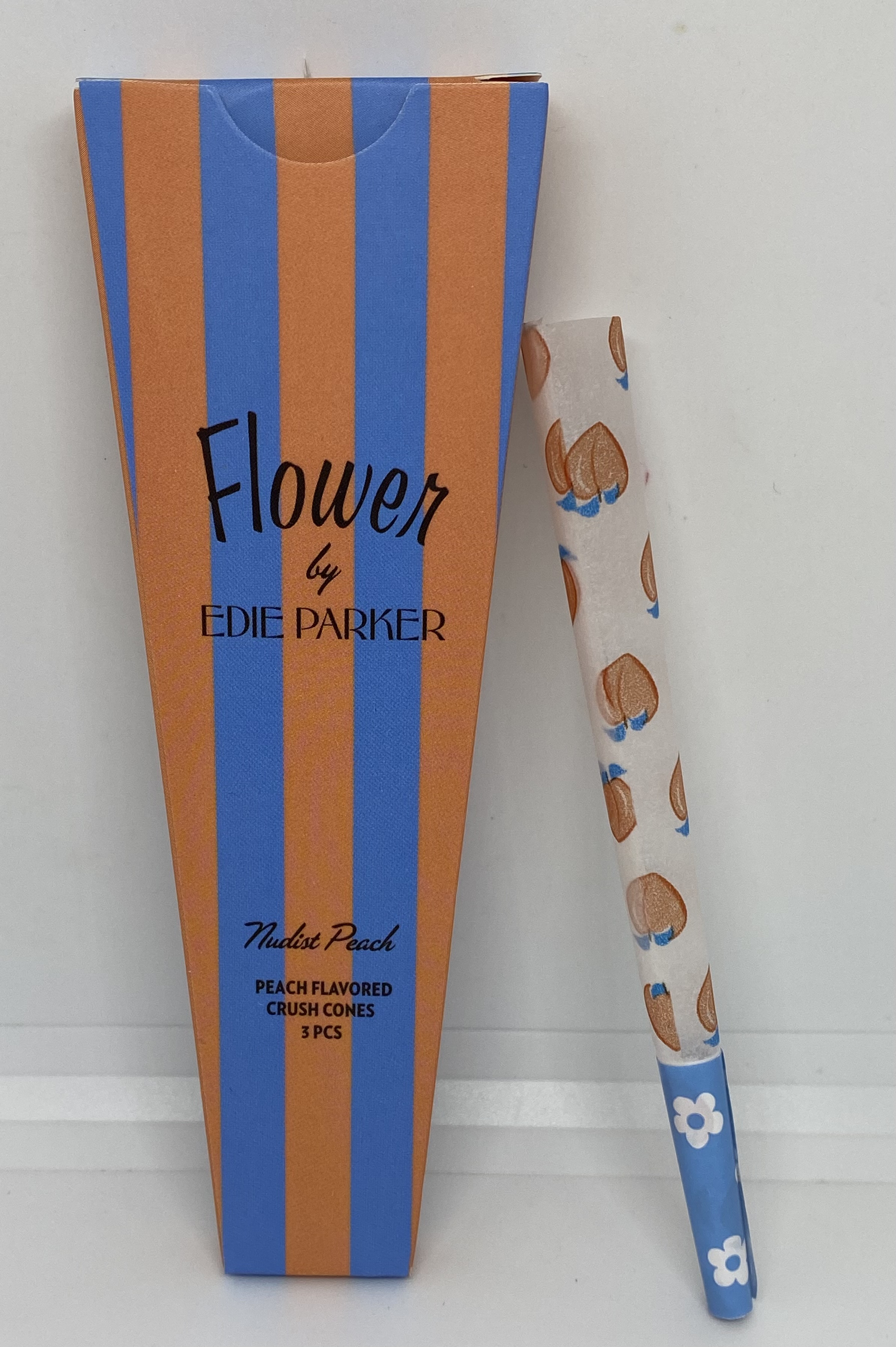Photograph of product: Peach Flavored "Crush Cones" 3 Pack || Edie Parker