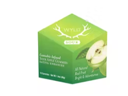 Photograph of product: Oui'd SOUR APPLE 100MG - WYLD