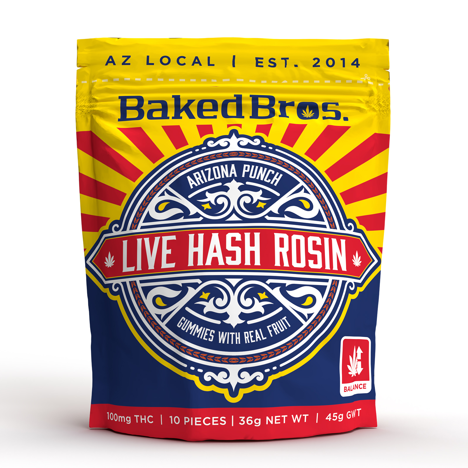 Photograph of Product: Arizona Punch Rosin Gummies