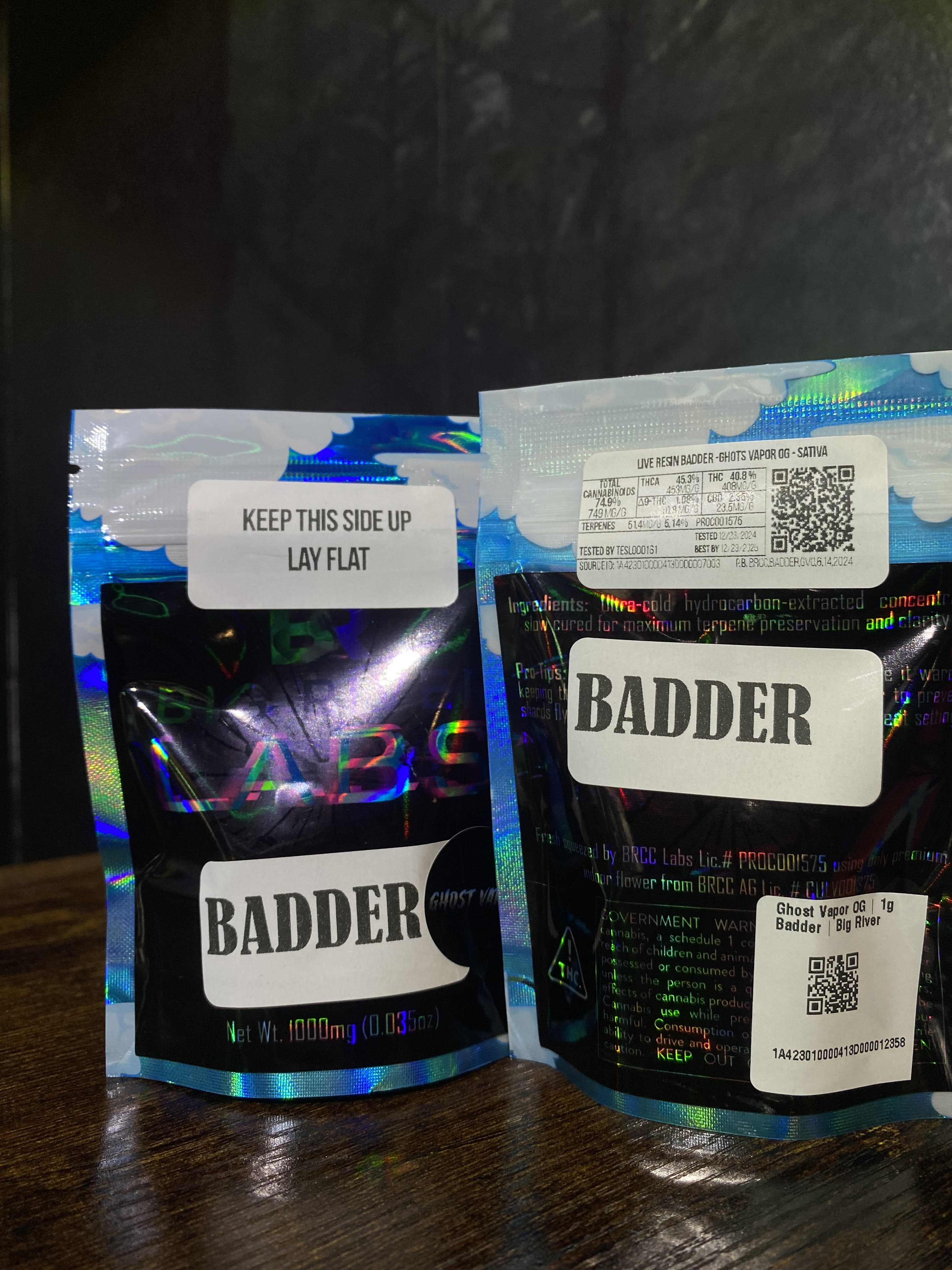 Photograph of product: Ghost Vapor OG Badder | Big River