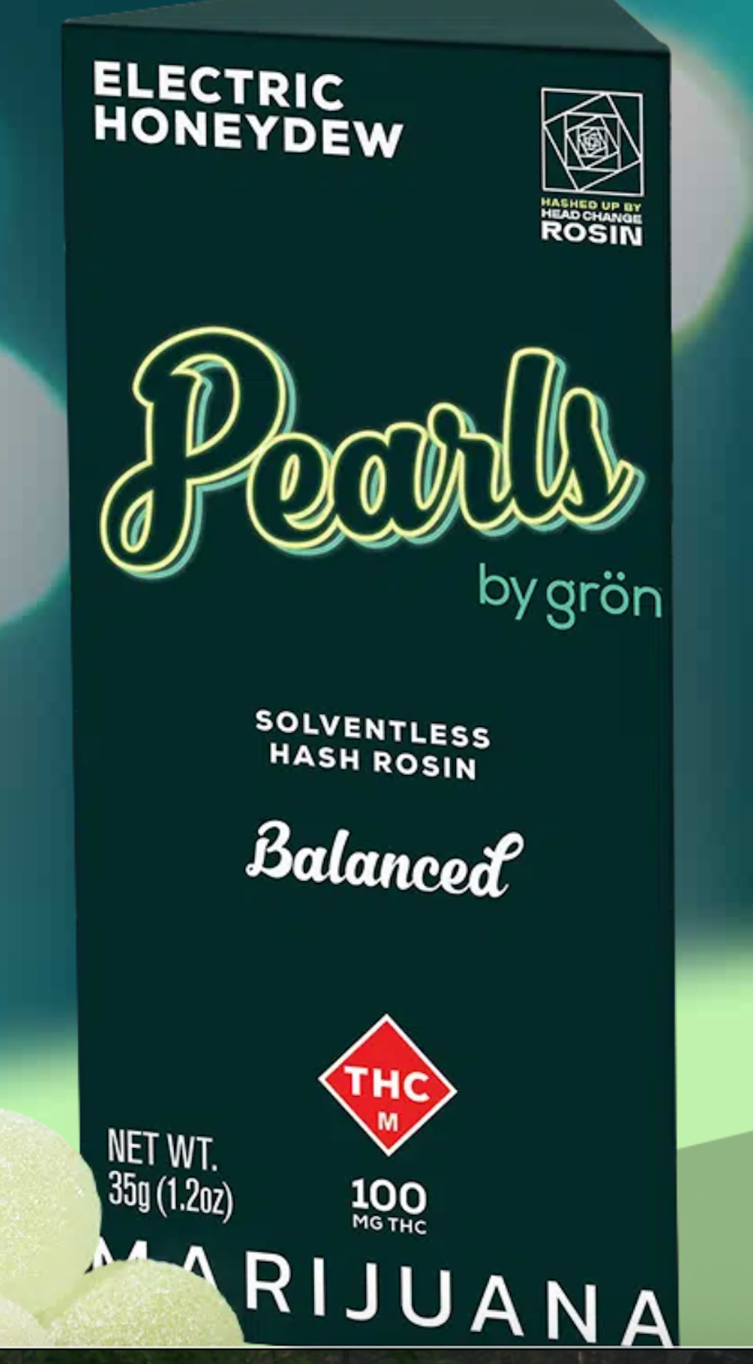 Photograph of product: Gron - Pearl's - Rosin Honeydew (10 pack)