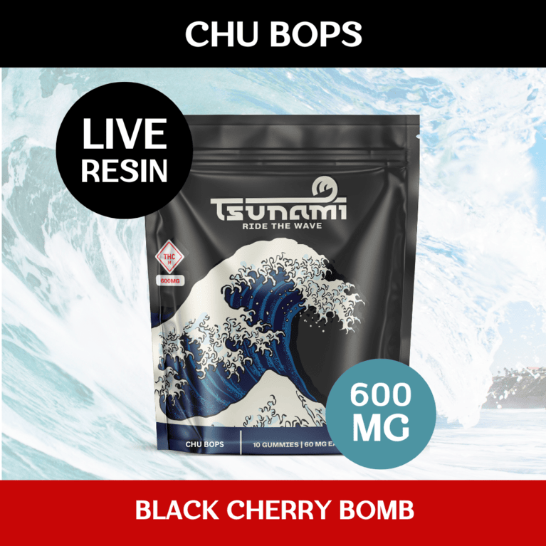 Photograph of product: TSUNAMI 600MG CHU BOPS LIVE RESIN GUMMIES
