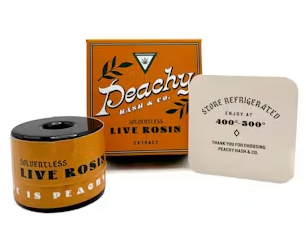 Photograph of Product: Peachy Hash & Co. - What The Grape - 1g Live Rosin