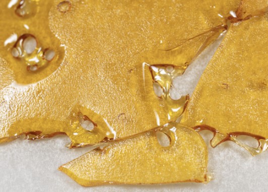 Photograph of product: Grape Sherb Live Resin Shatter