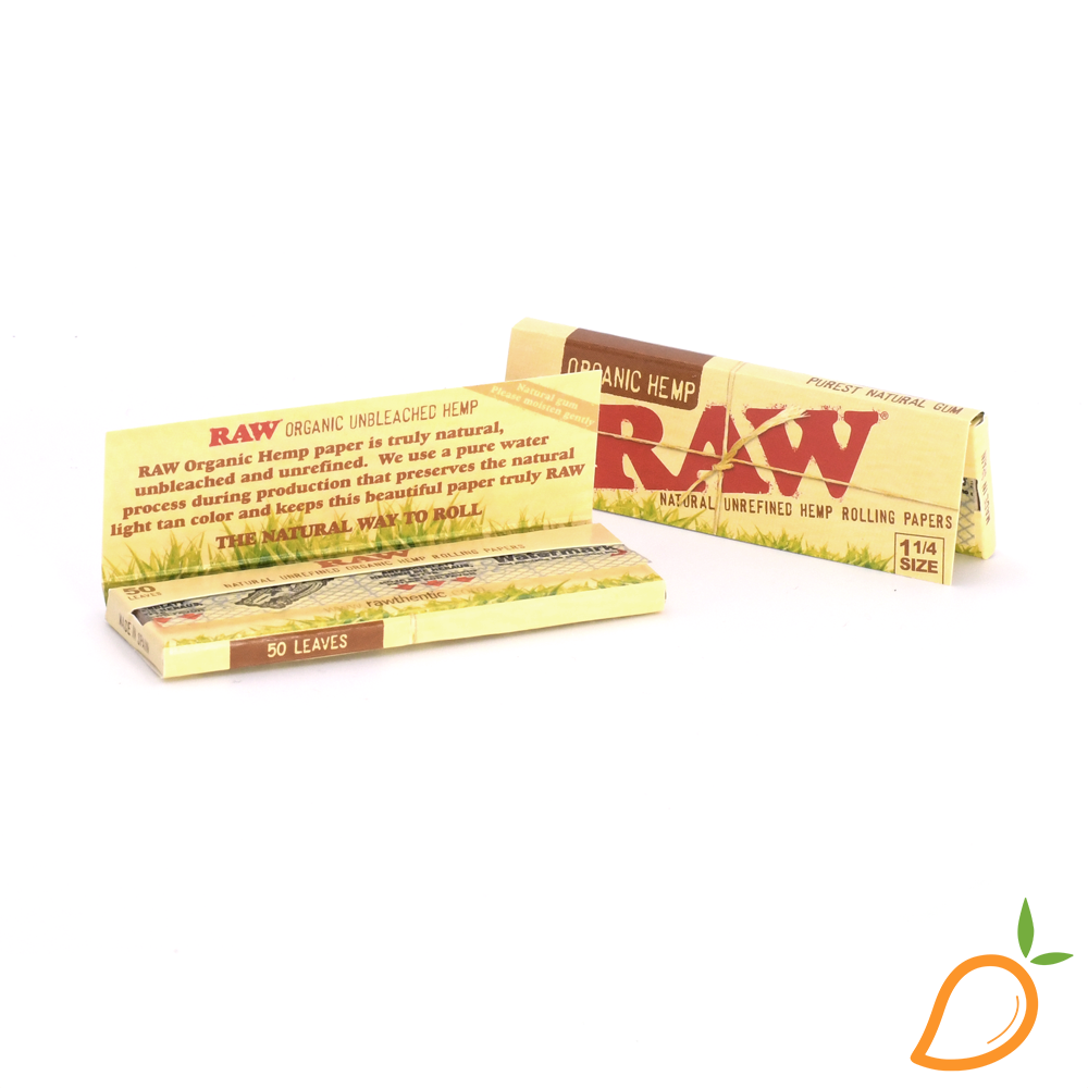 Photograph of product: 1 1/4 Organic Hemp Rolling Papers RAW