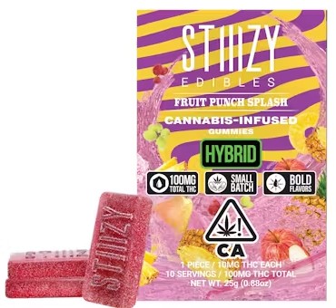Photograph of product: Fruit Punch Splash [H] - 100MG Gummies 10PK